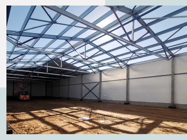 Строительство сенохранилищ в Междуреченске