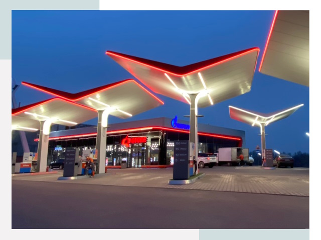 Навесы для АЗС в Междуреченске